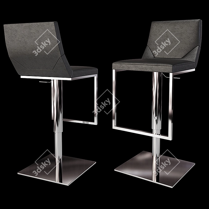 Fenice Golf Bar Stool: Sleek and Stylish 3D model image 2