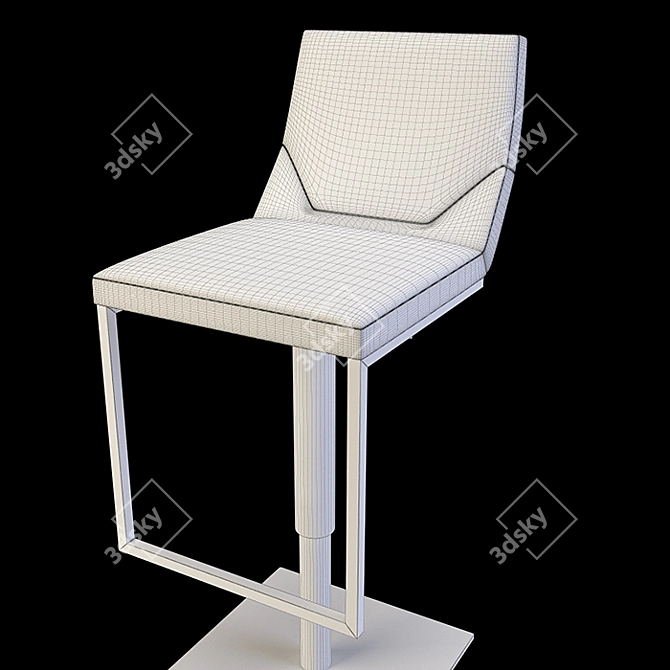 Fenice Golf Bar Stool: Sleek and Stylish 3D model image 3
