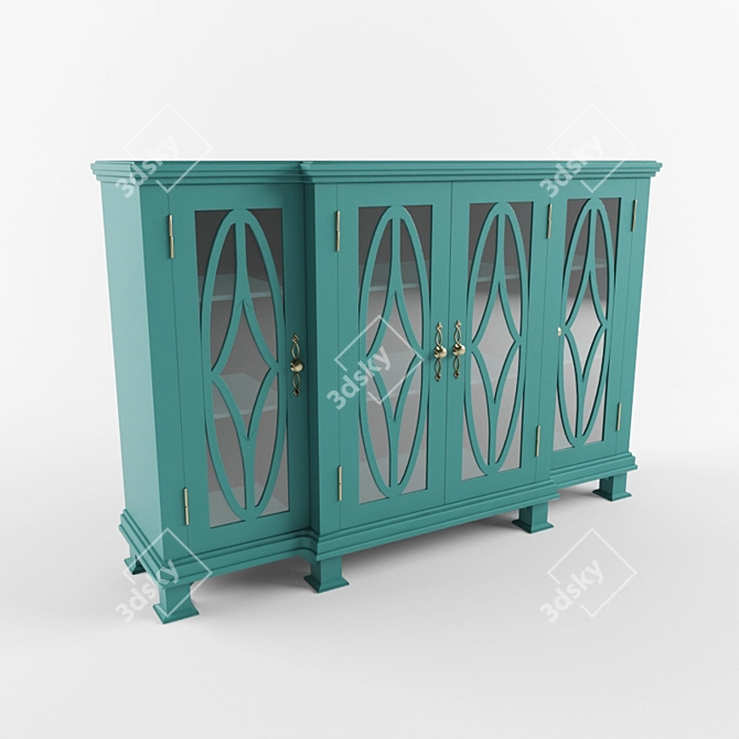 Rustic Elegance Ensley Cabinet 3D model image 1