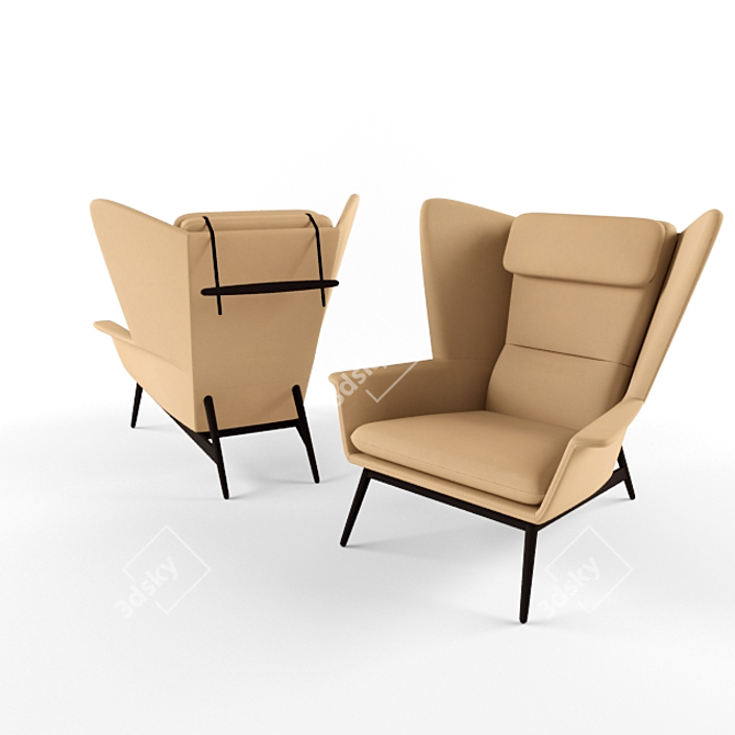 Modern Comfort Chair: Hamilton 3D model image 1