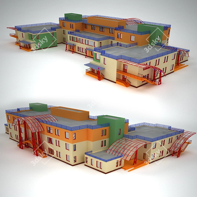 Dreamland Kindergarten 3D model image 1