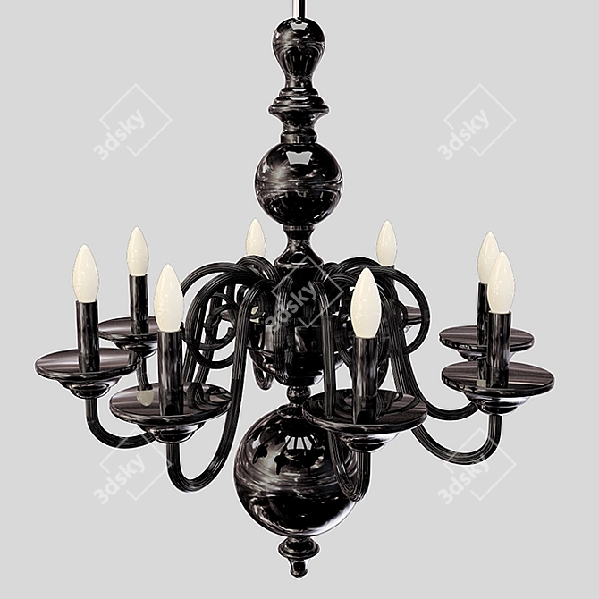 Elegant Preciosa Chandelier & Sconce 3D model image 3