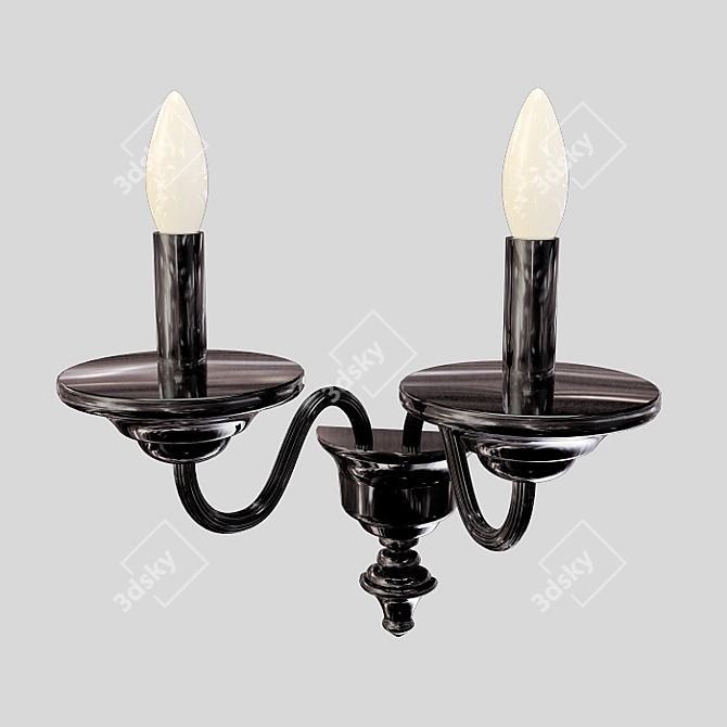 Elegant Preciosa Chandelier & Sconce 3D model image 4