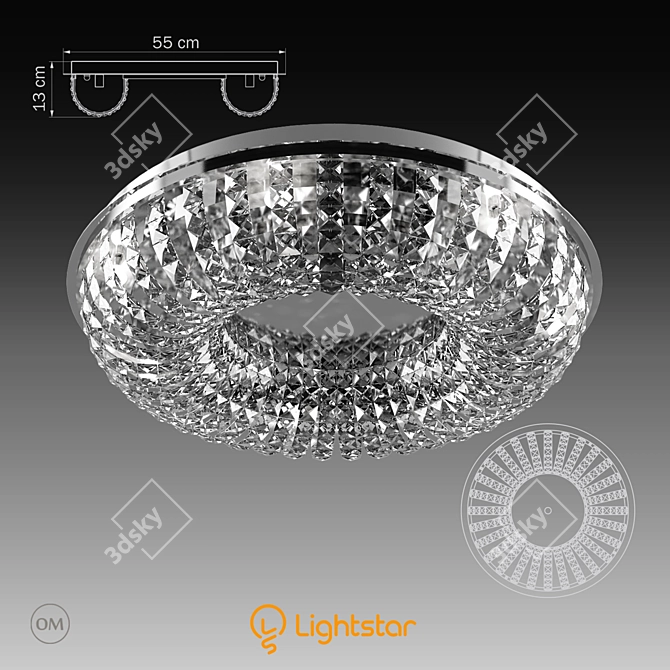 ONDA Lightstar Pendant Light 3D model image 2