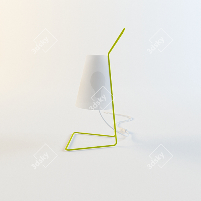 Elegant Italian Cleo Table Lamp 3D model image 1