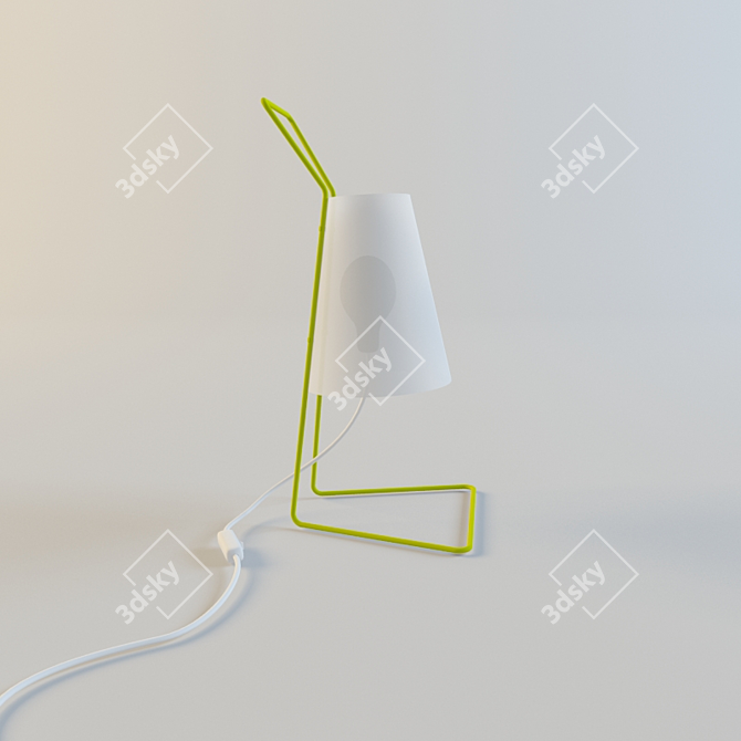 Elegant Italian Cleo Table Lamp 3D model image 3