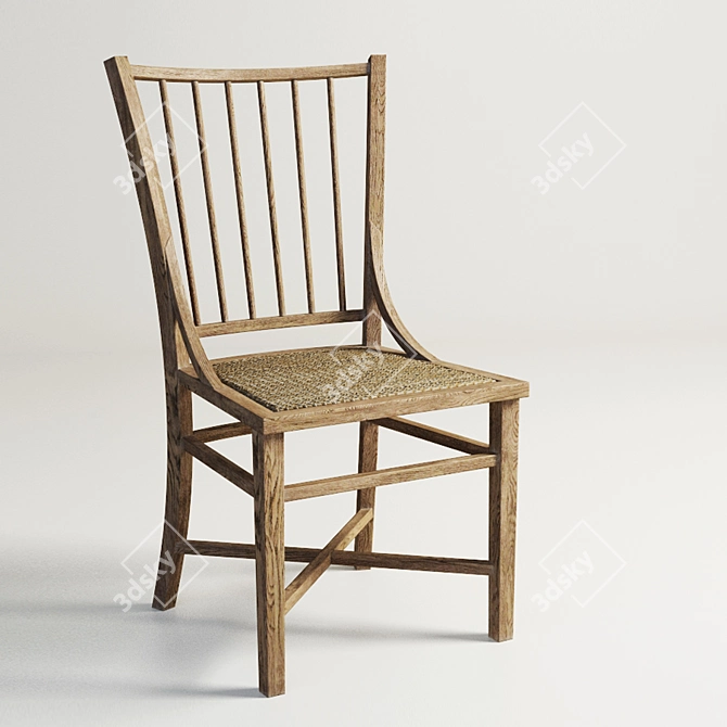 Elegant Marseille Chair by Gramercy Home 3D model image 1