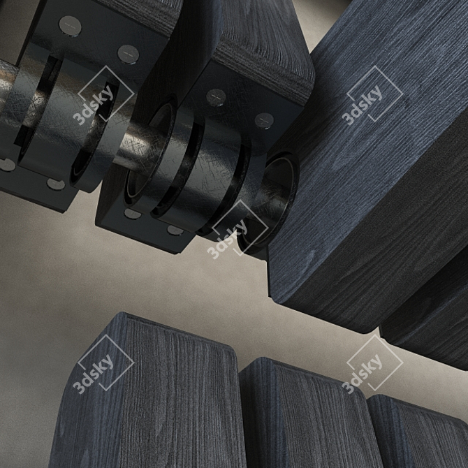 Handmade Transforming Bookshelf 3D model image 3