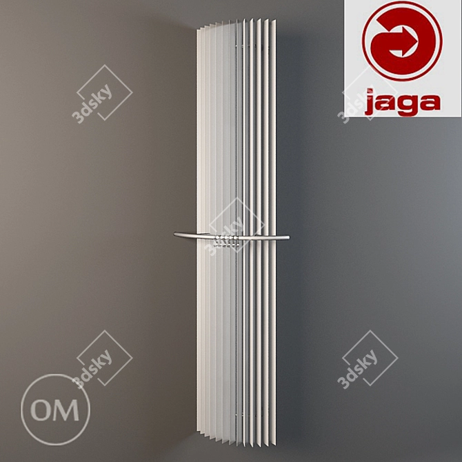 Corner Radiator with Hat Rack - Jaga Iguana 3D model image 1