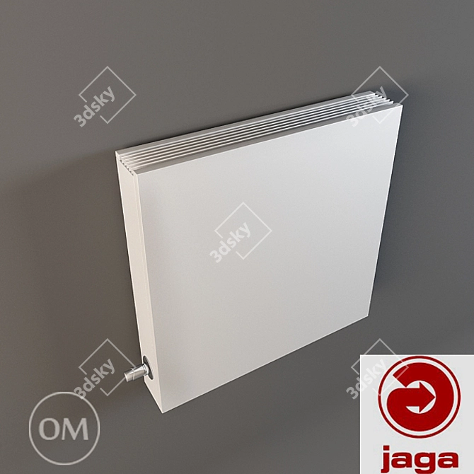 Jaga Strada STRW-6 Radiator: Compact, Stylish, Efficient 3D model image 1