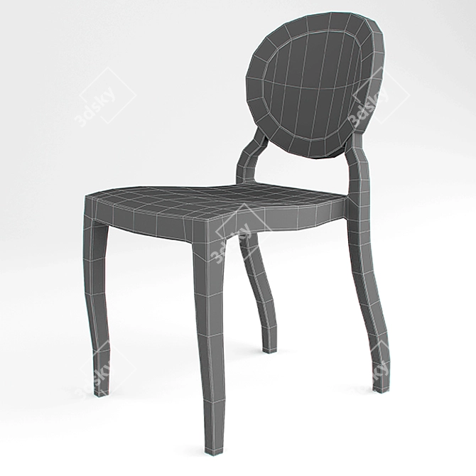 Stackable Cafe/Dining Chair 3D model image 2