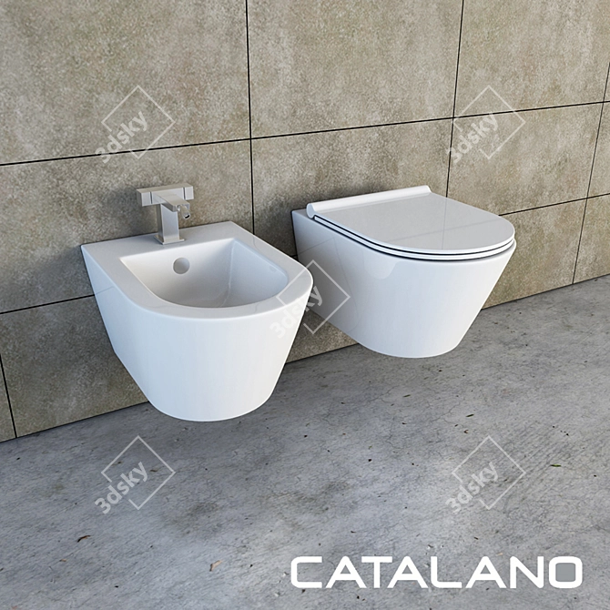 Catalano Zero 50: The Ultimate Bidet 3D model image 1