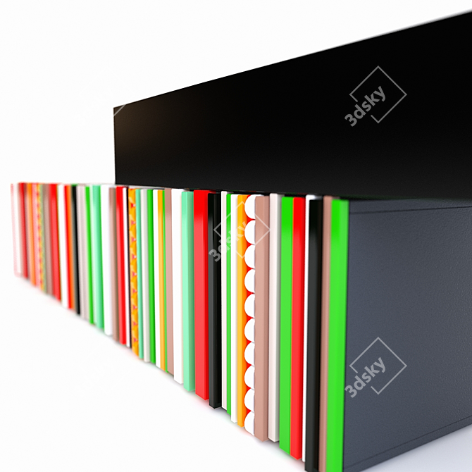 Title: Handcrafted TV Stand 3D model image 2
