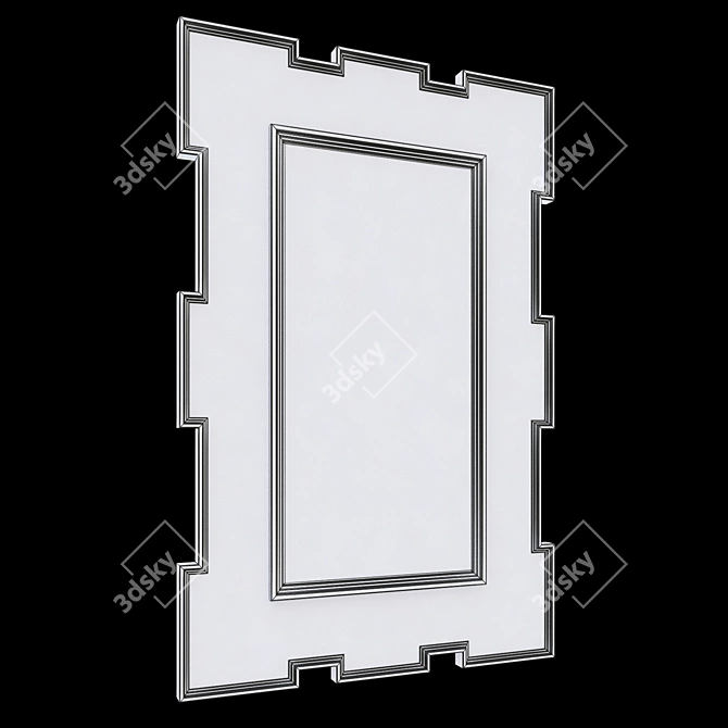 Melange Tocarra Floor Mirror - Timeless Elegance and Reflection 3D model image 3