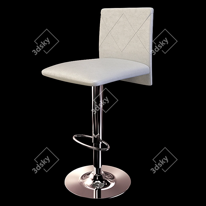 Latina SG Bar Chair: Sleek Design & Optimal Height 3D model image 2