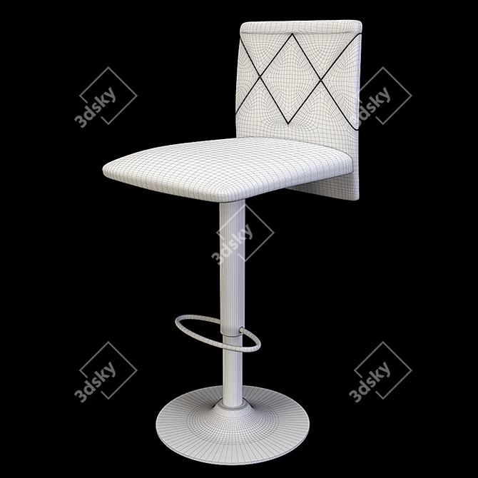 Latina SG Bar Chair: Sleek Design & Optimal Height 3D model image 4