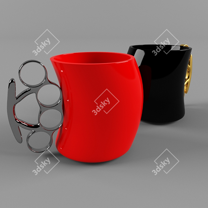 Bold Knuckle Cup 3D model image 2