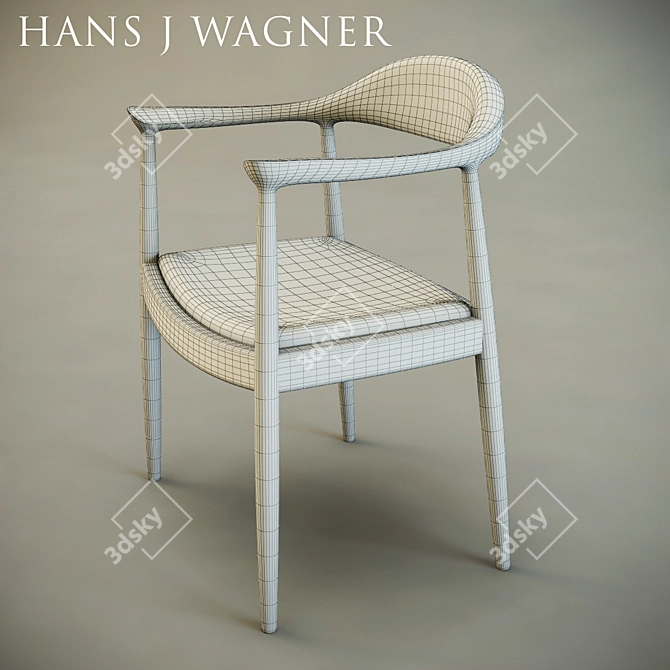 Kennedy: Sleek Designer Chair 3D model image 2