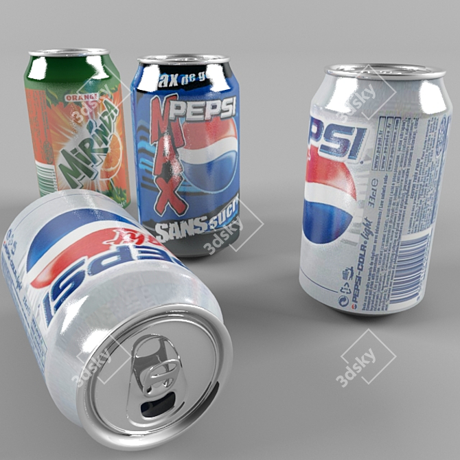 Pepsi & Mirinda Combo Deal 3D model image 1