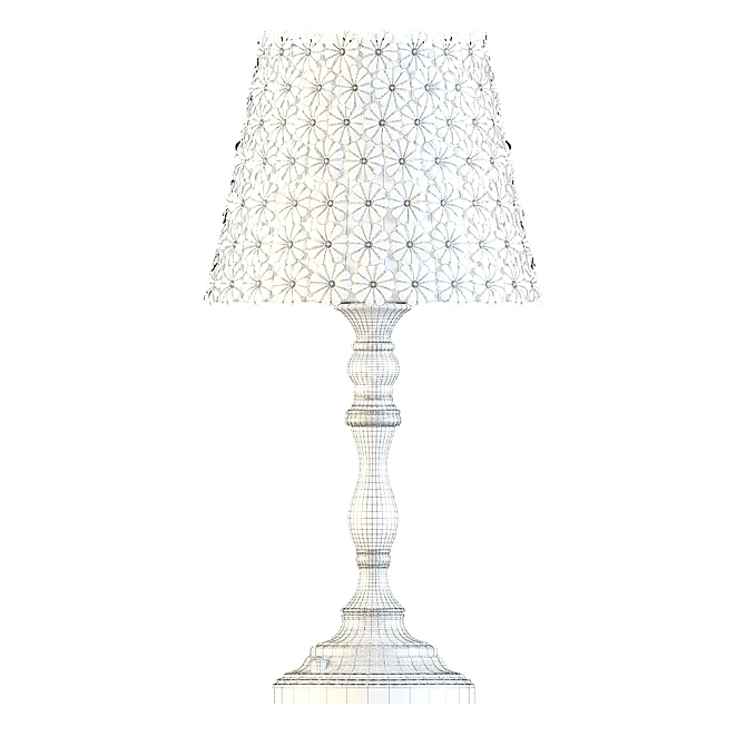 Daisy Delight Lampshade 3D model image 3