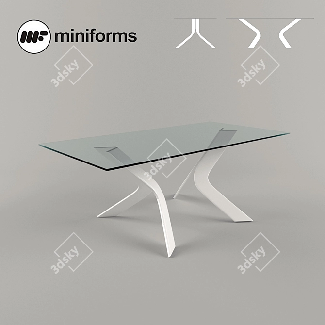 Title: Bipede Miniform Table 3D model image 1