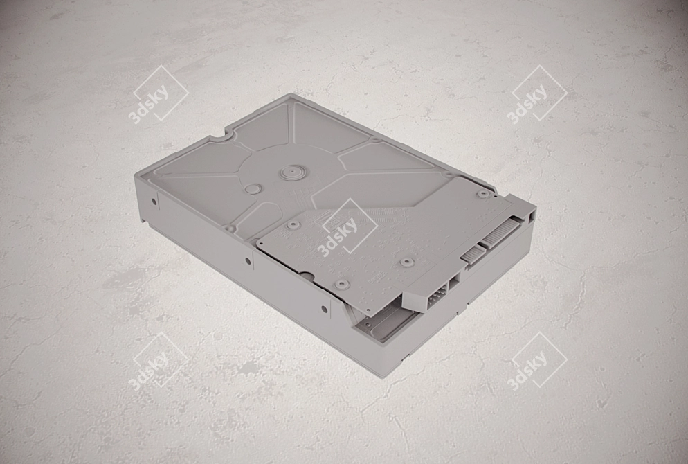 WD Red NAS 3TB HDD 3D model image 3