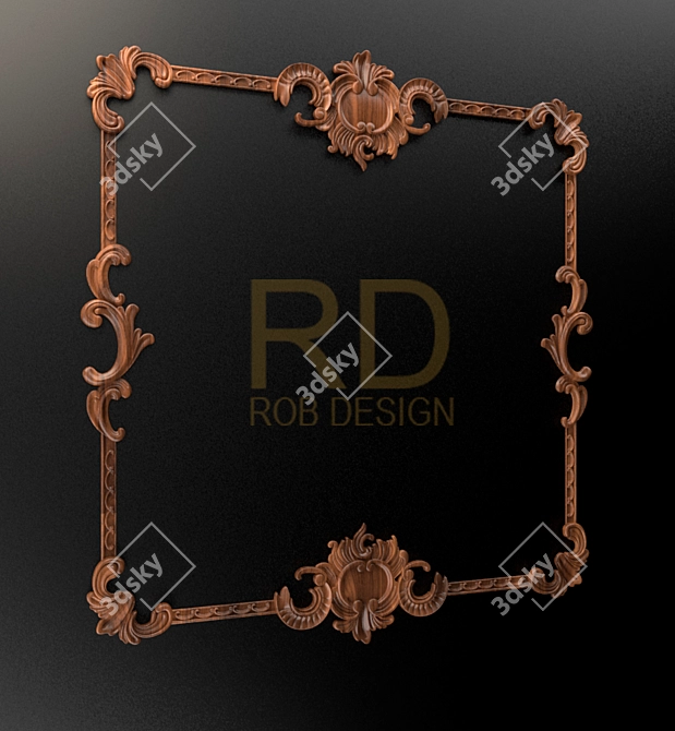 Elegant Patterned Design 3D model image 1