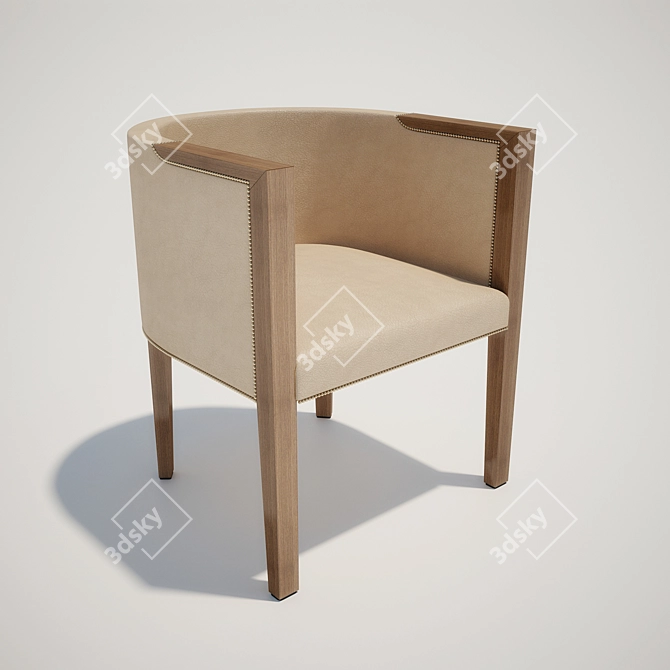 Elegant Armonia Chair: Comfort and Style 3D model image 1