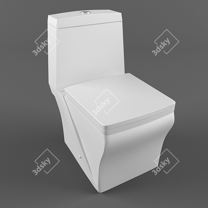 Granada Toilet: Luxurious, Elegant, and Functional 3D model image 1
