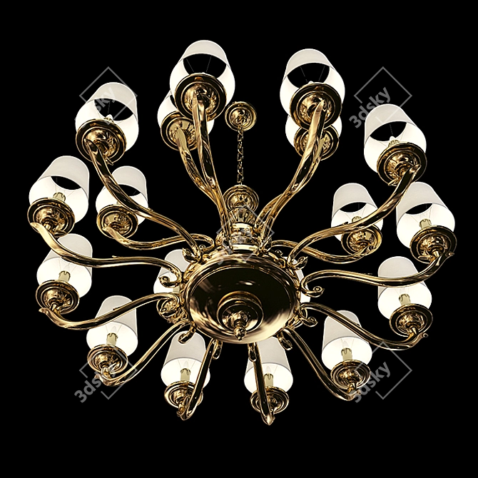 Zonca Chandelier (H10505) - Elegant Lighting Statement 3D model image 3