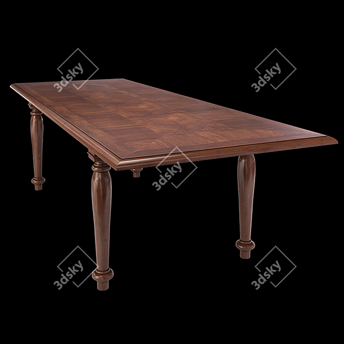 Luxury Italian Style: Bamax Canova&Rialto Dining Table 3D model image 3