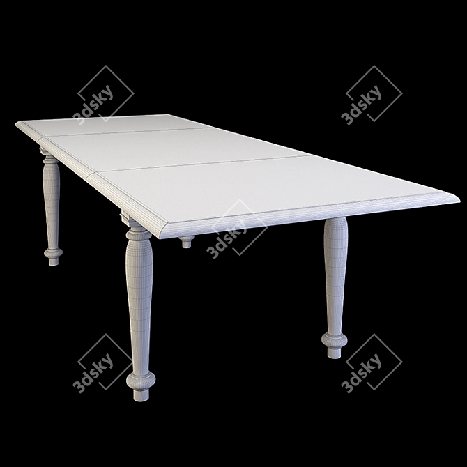 Luxury Italian Style: Bamax Canova&Rialto Dining Table 3D model image 4