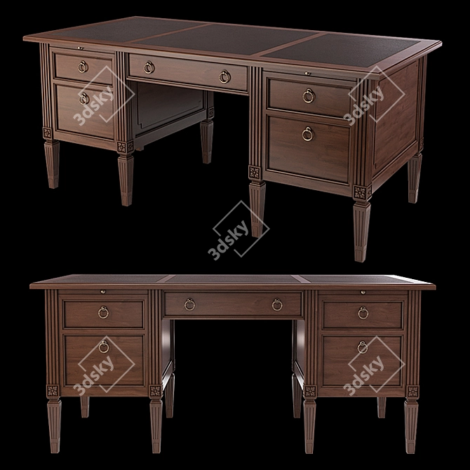 BAMAX Day by Day Writing Desk 3D model image 2