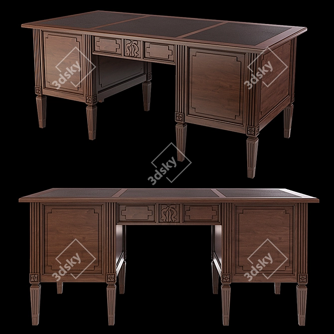BAMAX Day by Day Writing Desk 3D model image 3