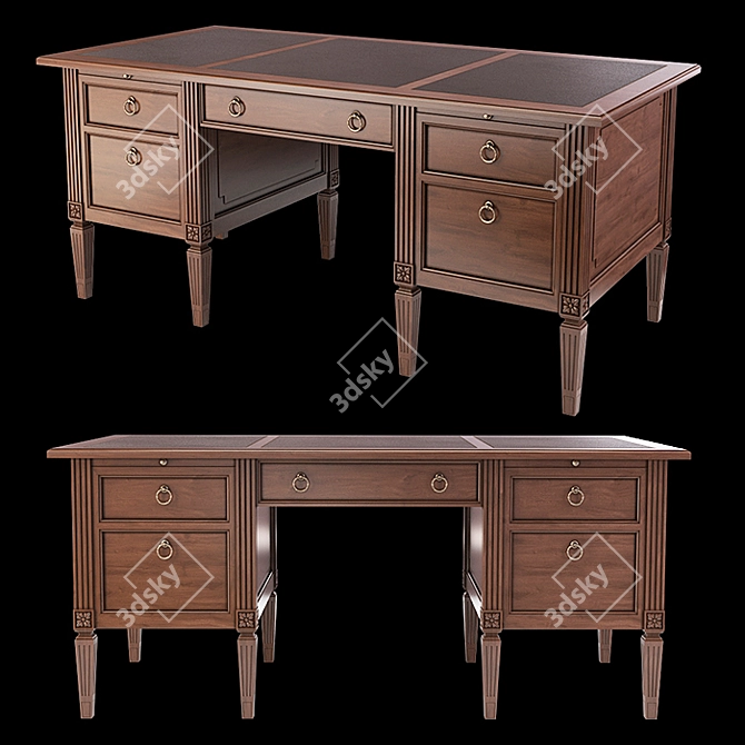 BAMAX Day by Day Writing Desk 3D model image 16