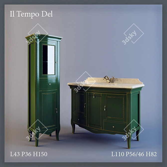 Luxury Bath Furniture - Il Tempo del 3D model image 1