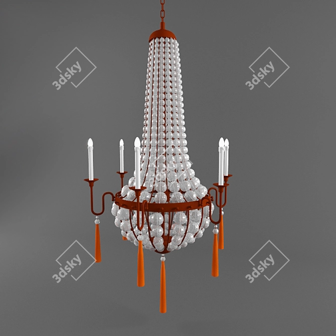 Timeless Elegance Chandelier 3D model image 1