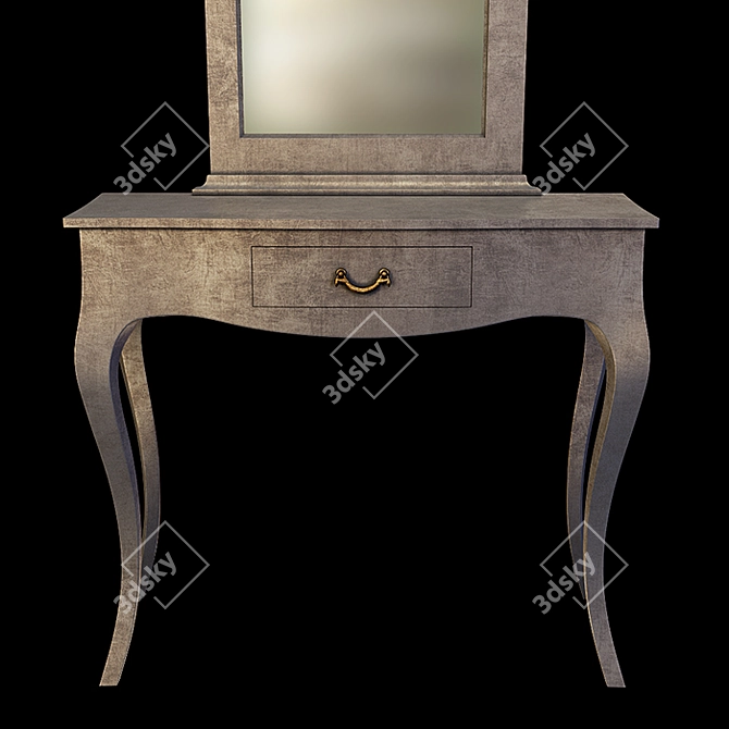 Epoque Clark Console with Mirror 3D model image 3