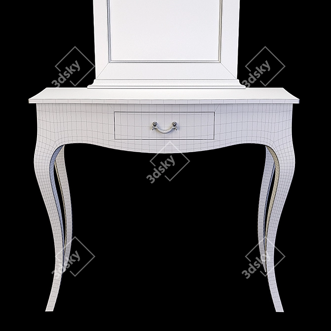 Epoque Clark Console with Mirror 3D model image 4