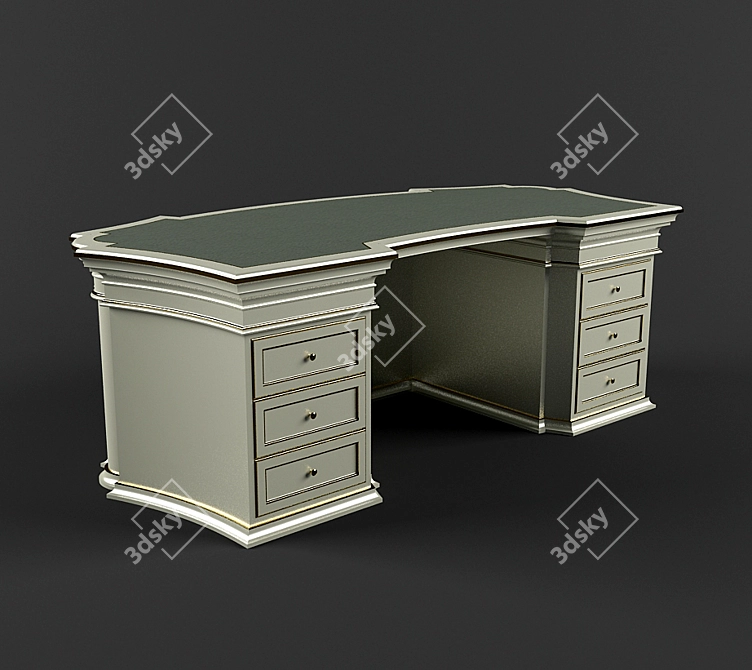 Modern Office Table 3D model image 2