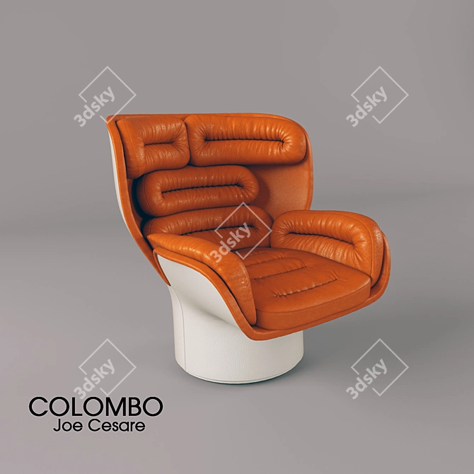 Luxury Colombo Joe Cesare Chair 3D model image 1