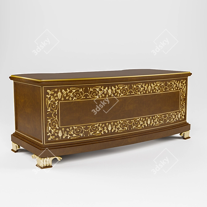 Elegance Unleashed: Writing Desk 3D model image 2