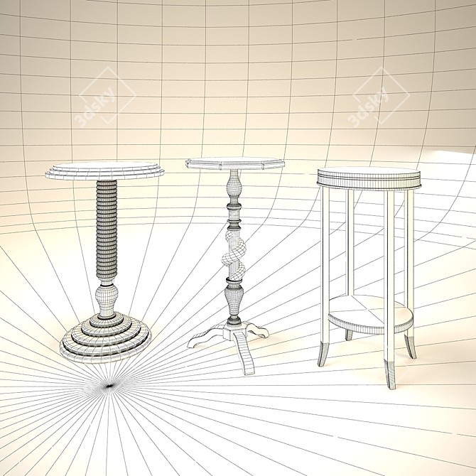 Luxury Henredon Century Coffee Table 3D model image 2