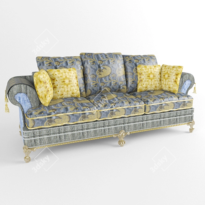 Elegance Redefined: Caspani Tino Sofa 3D model image 1