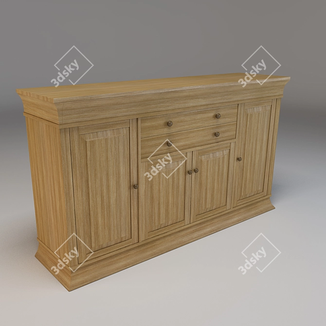Sleek Adjustable Mobile Stand 3D model image 1