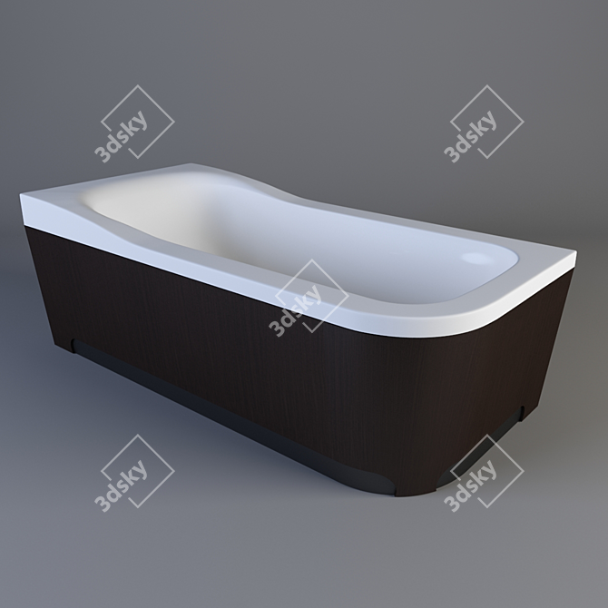 Luxury Comfort: Duravit Esplanade Bath 3D model image 1