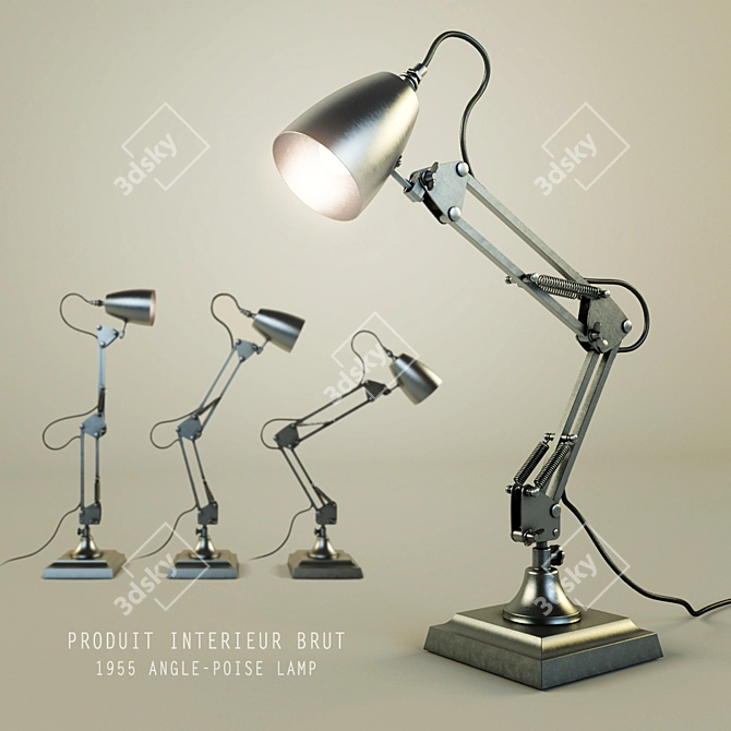 Vintage 1955 Angle-Poise Lamp 3D model image 1