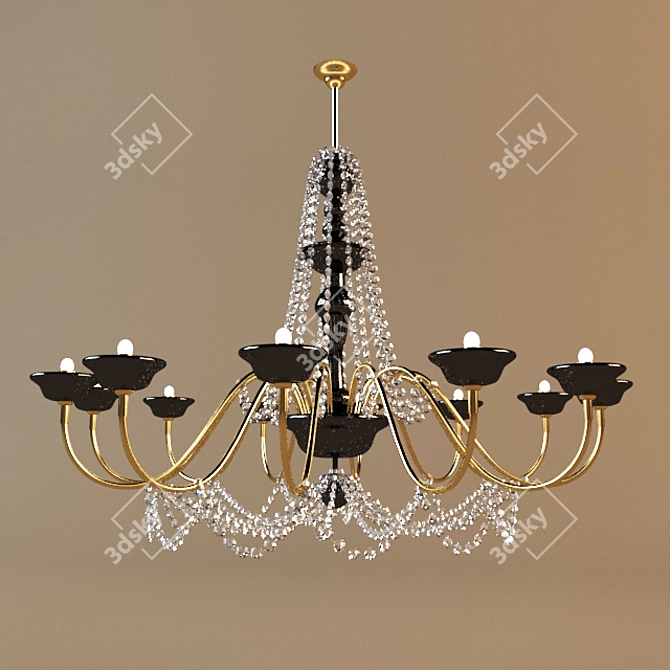 Raffaello-inspired Chandelier 3D model image 1