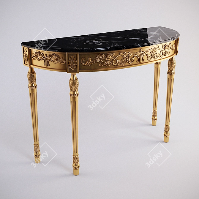 Cappellini Intagli Console: Exquisite Elegance 3D model image 1