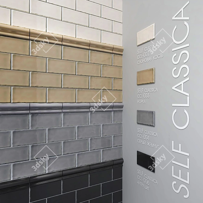 SELF Classica Ceramic Tiles 3D model image 1